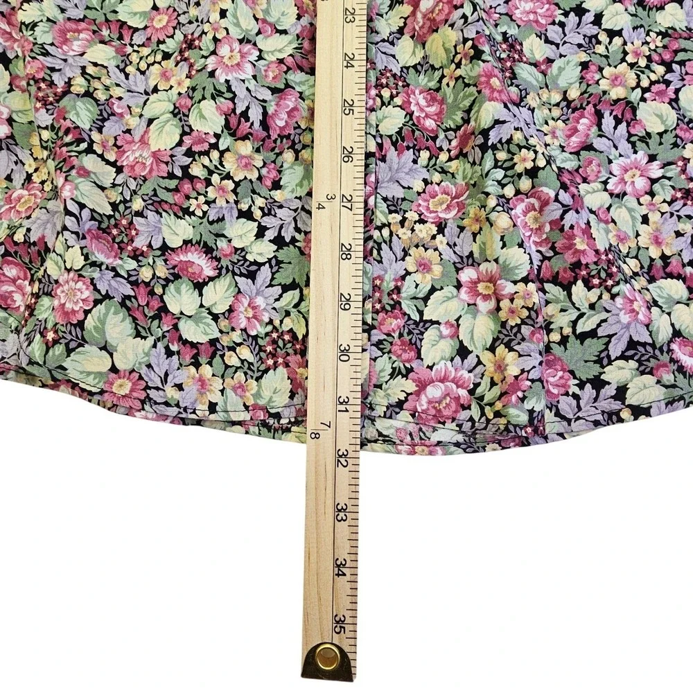 Tango by Max Raab Mens Large Floral Button Down Shirt Vintage Cotton Made in USA - Picture 9 of 11